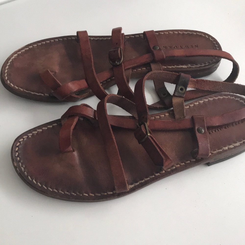 Barneys New York Leather Sandals